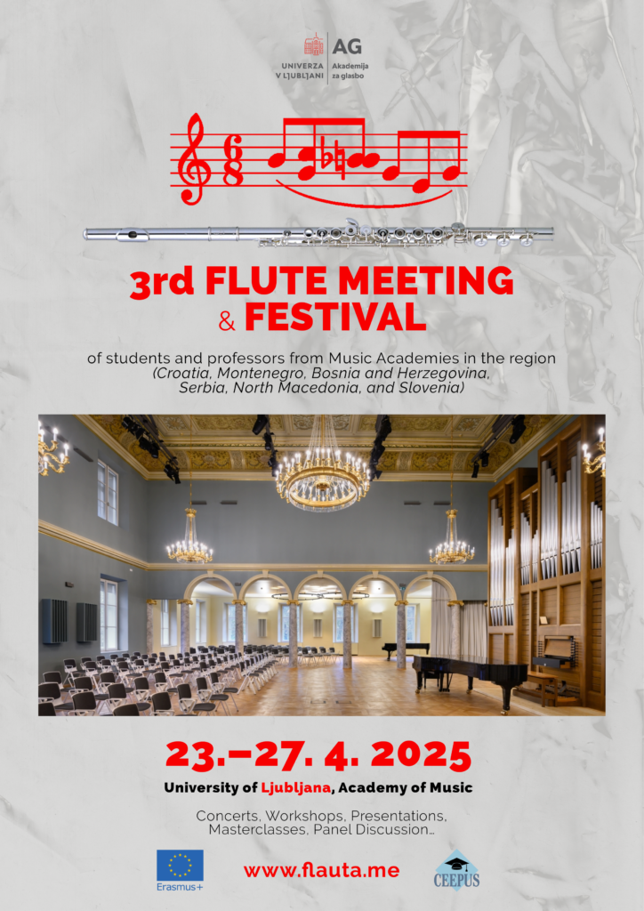 Premiere of 3 compositions at the Flauta & Me festival