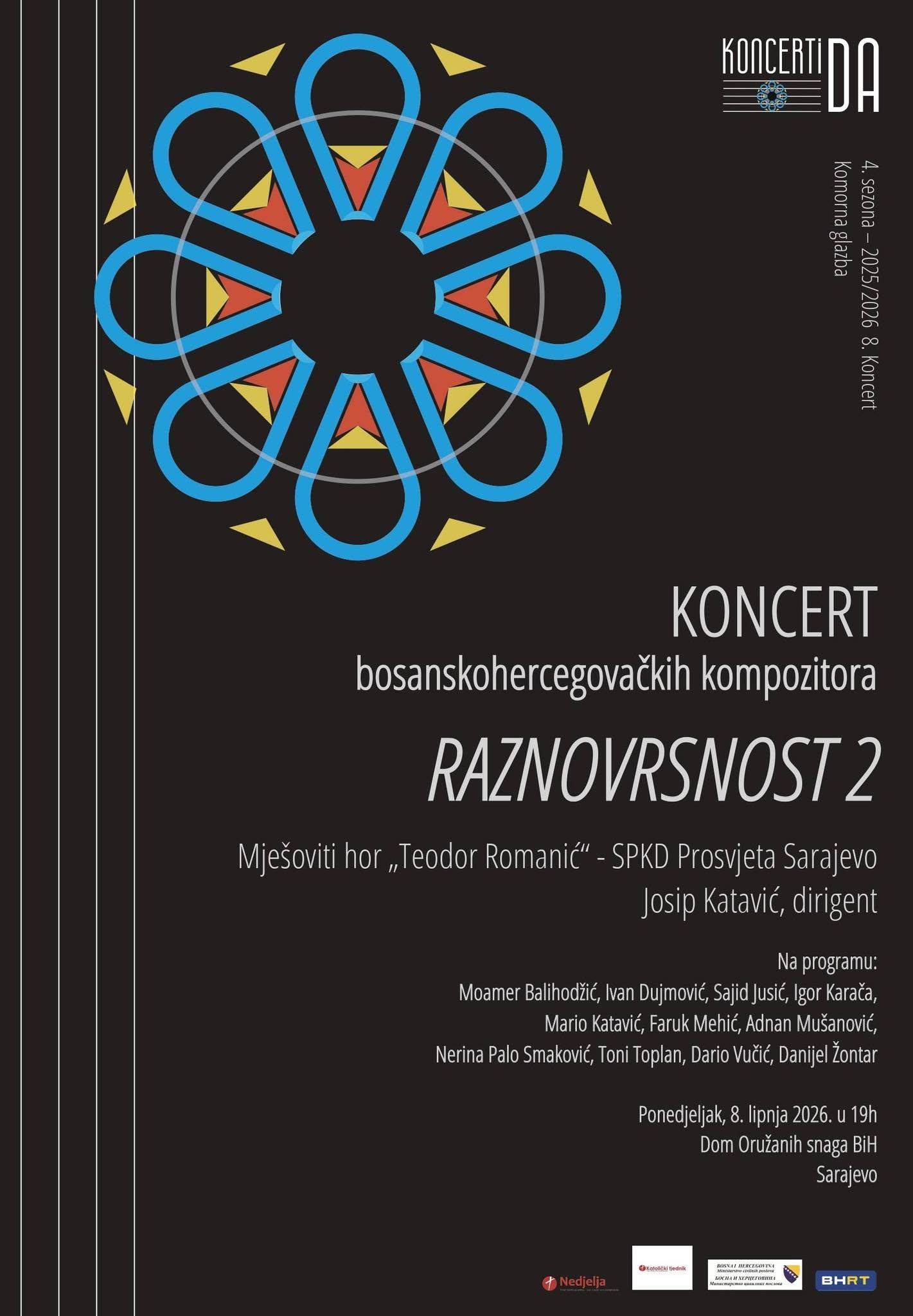 Premiere of “Slovo o čovjeku koji je živio uspravno” Op.25 No. 4 in Sarajevo